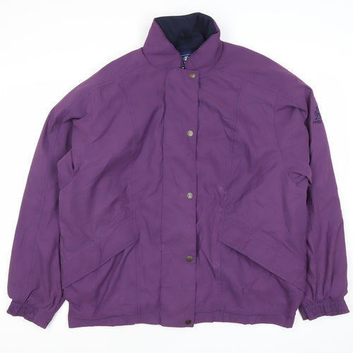 Proquip Womens Purple XL Rain Coat Waterproof Mid-Length Jacket