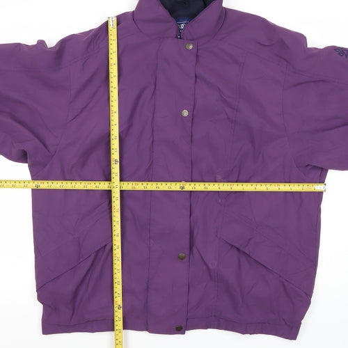 Proquip Womens Purple XL Rain Coat Waterproof Mid-Length Jacket