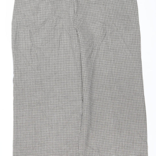 Marks and Spencer Women’s Black Check Wide-Leg Trousers Size 20 Plus