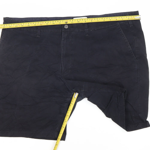 Marks and Spencer Men's Blue Regular Fit Chino Shorts Size 44