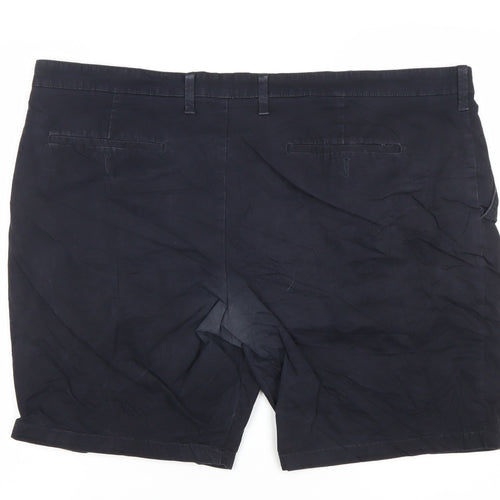 Marks and Spencer Men's Blue Regular Fit Chino Shorts Size 44