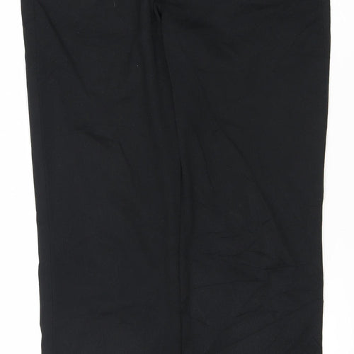 Tom Wolfe Men's Black 34in Polyester Viscose Trousers