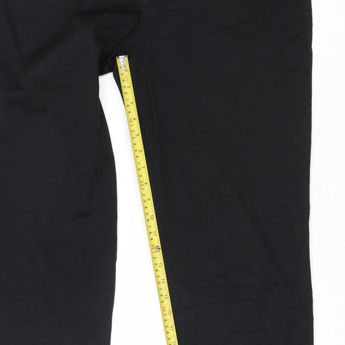Tom Wolfe Men's Black 34in Polyester Viscose Trousers