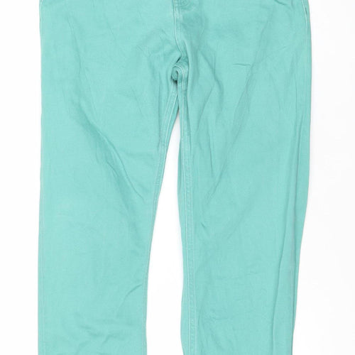 Marks and Spencer Women’s Green Straight Jeans Size 6 Petite Stretch