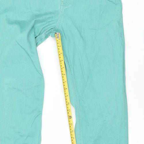 Marks and Spencer Women’s Green Straight Jeans Size 6 Petite Stretch