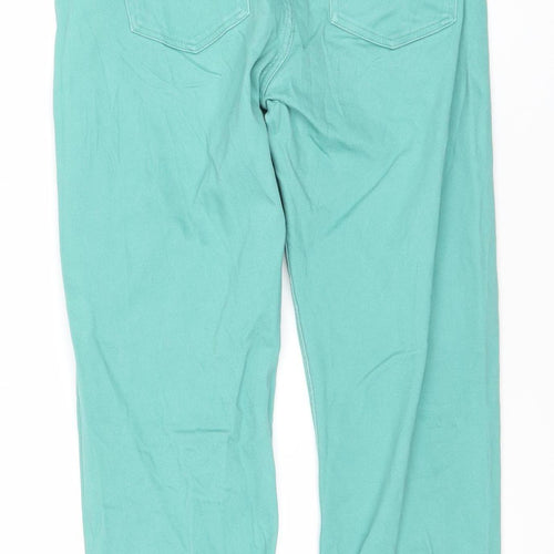 Marks and Spencer Women’s Green Straight Jeans Size 6 Petite Stretch