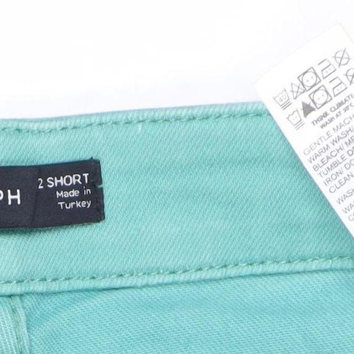 Marks and Spencer Women’s Green Straight Jeans Size 6 Petite Stretch