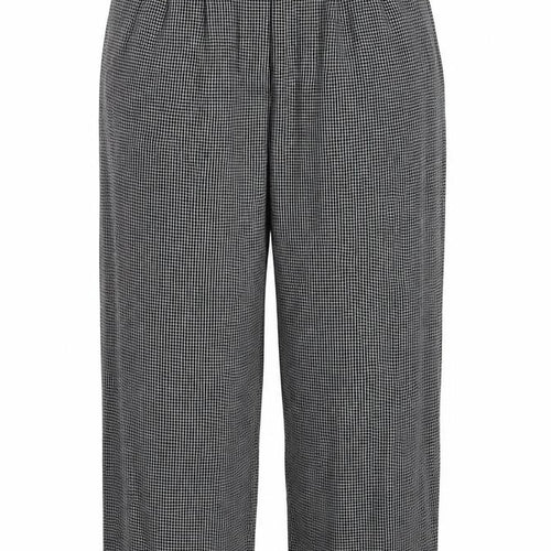 Mango Women’s Black Check Dress Pants Size 14 Straight Leg Workwear