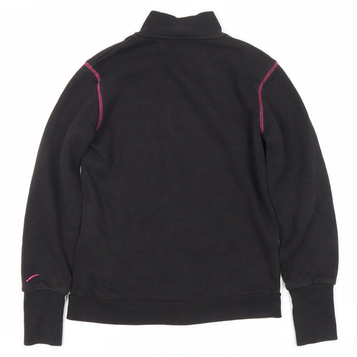 LA Gear Girls Black Full Zip Fleece Sweatshirt 11-12 Years High Neck