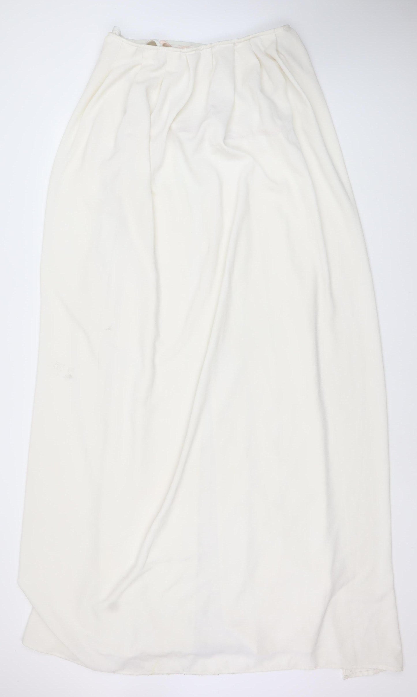 Boohoo Womens White Strapless Bodycon Midi Dress M Party Cocktail