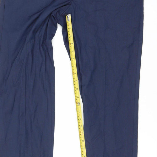 Marks and Spencer Men's Blue 32x31 Tailored Dress Pants Straight Leg