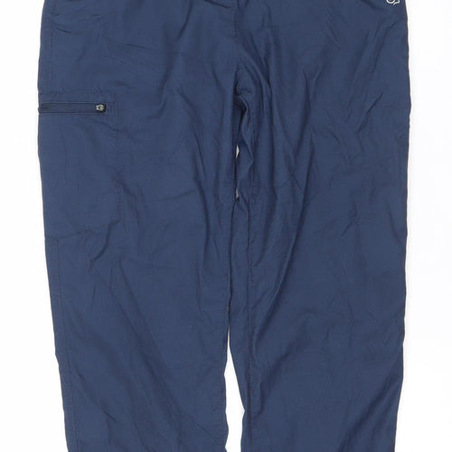 Craghoppers Men's Blue S Cargo Travel Trousers Polyester Cotton