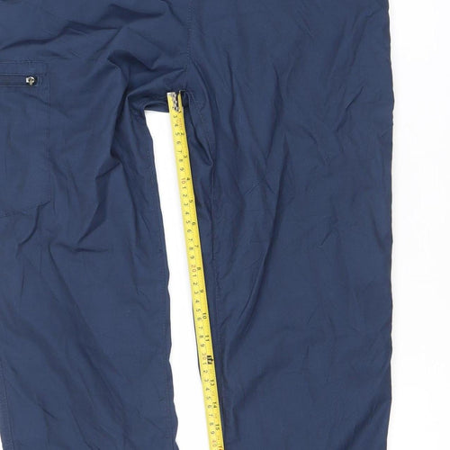 Craghoppers Men's Blue S Cargo Travel Trousers Polyester Cotton