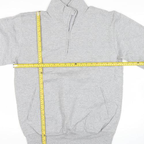 Champion Men’s Grey M Eco Authentic 1/4 Zip Fleece Sweatshirt