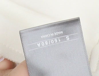 Kappa Men's White Full Zip Hoodie S Sports Graphic Print