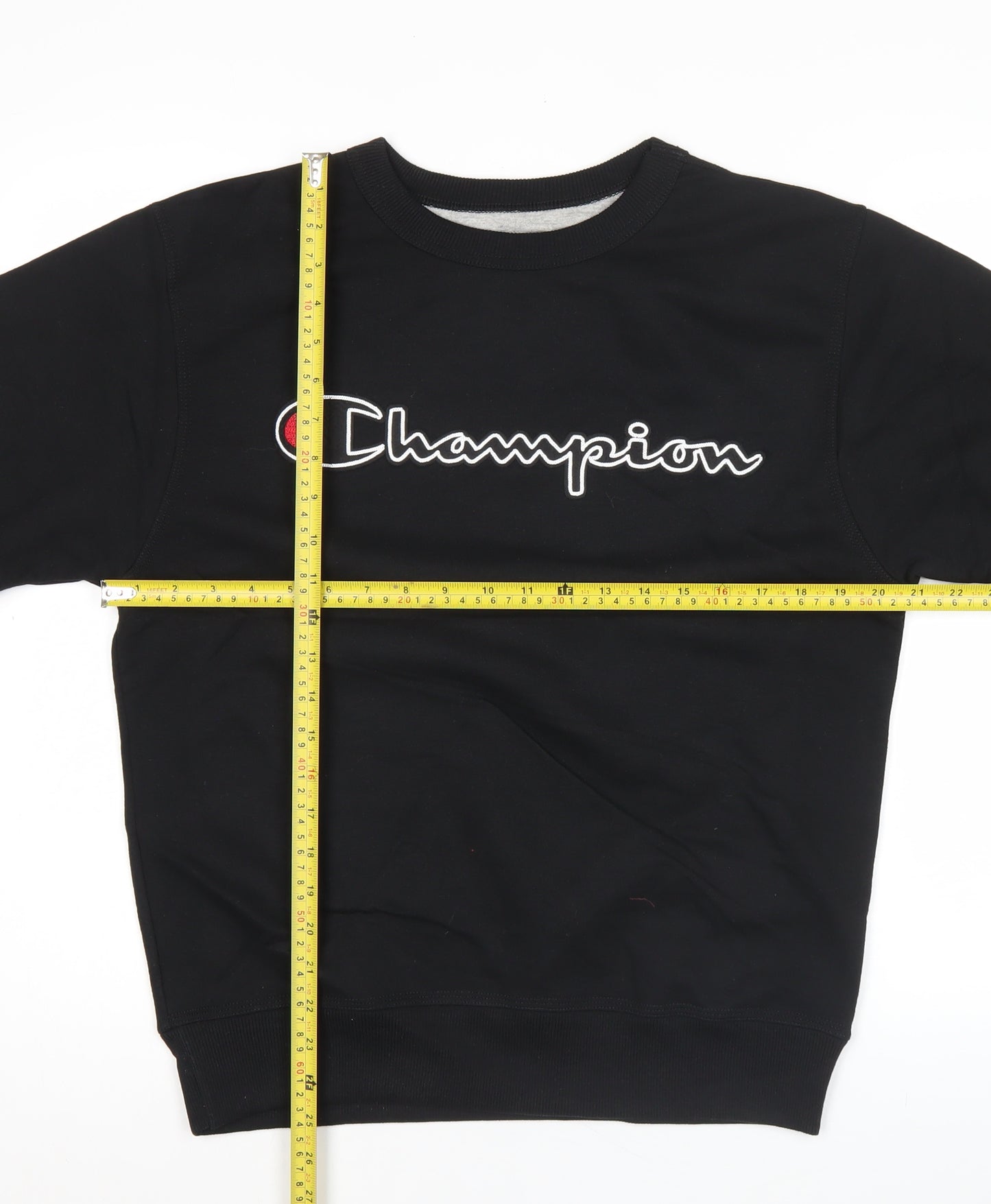 Champion Men’s Black Pullover Sweatshirt Small Logo Athleticwear