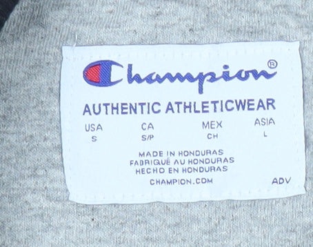 Champion Men’s Black Pullover Sweatshirt Small Logo Athleticwear
