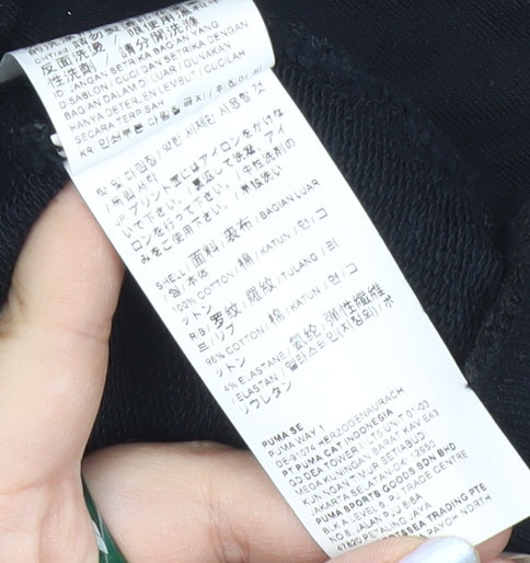 Puma Men’s Black M Pullover Logo Sweatshirt Jersey Sportswear