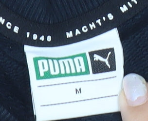 Puma Men’s Black M Pullover Logo Sweatshirt Jersey Sportswear