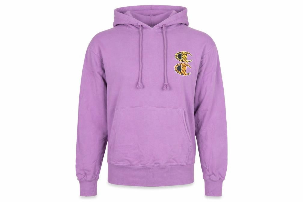 Champion Men’s Purple Graphic Pullover Hoodie S Embroidered Tigers