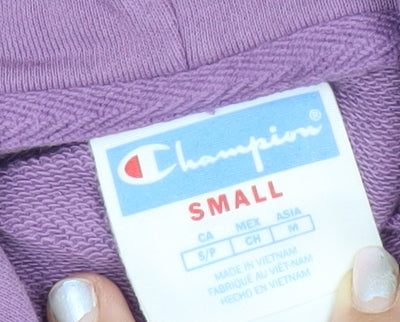 Champion Men’s Purple Graphic Pullover Hoodie S Embroidered Tigers