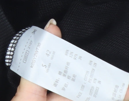 Kappa K-Force Men's Black Small Pullover Sweatshirt Crew Neck Logo