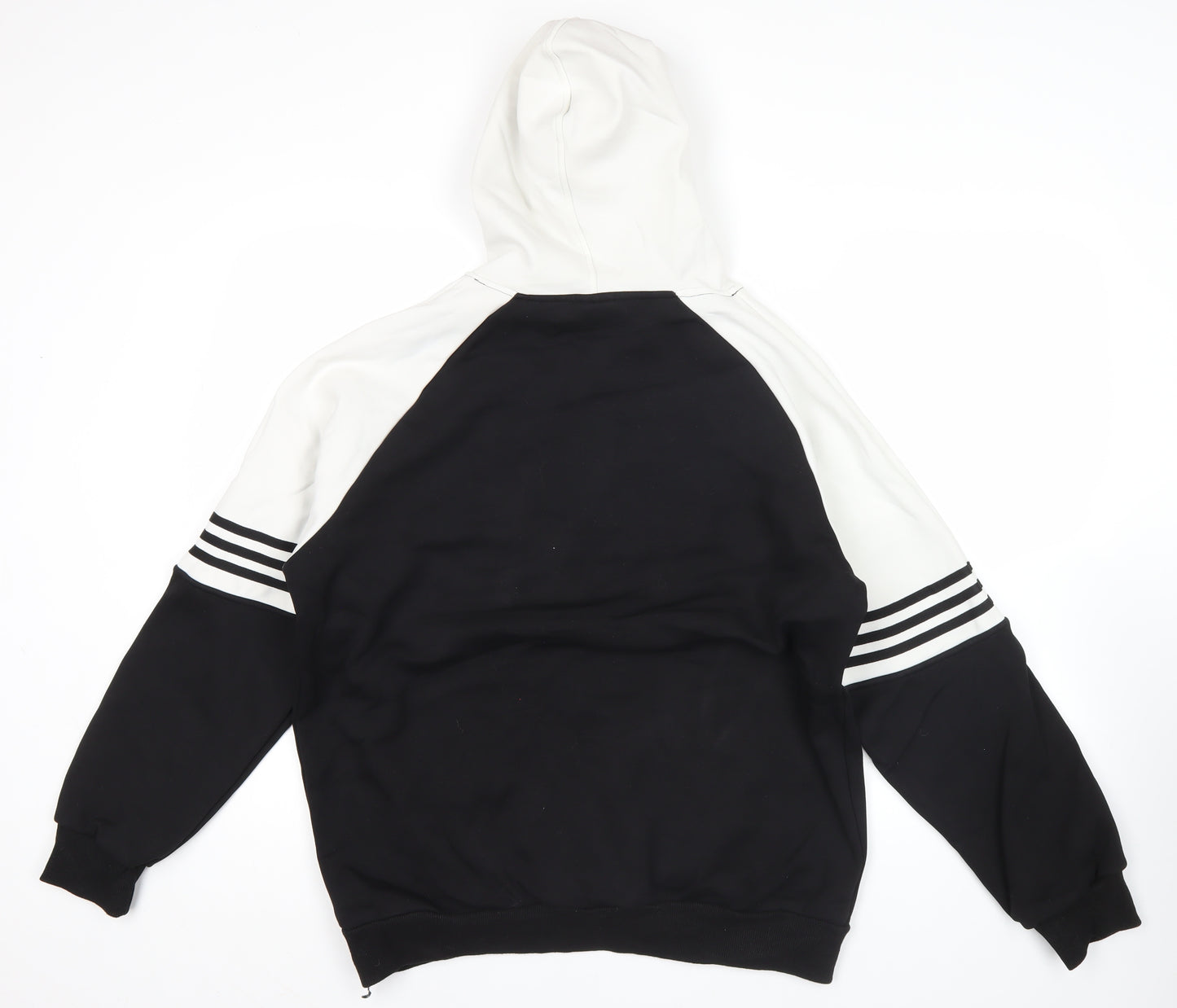 Adidas Men's Black XL Pullover Hoodie with Trefoil Logo