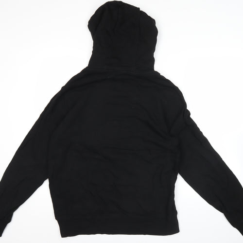 Dickies Mens Black Pullover Hoodie Large Logo Graphic Cotton L