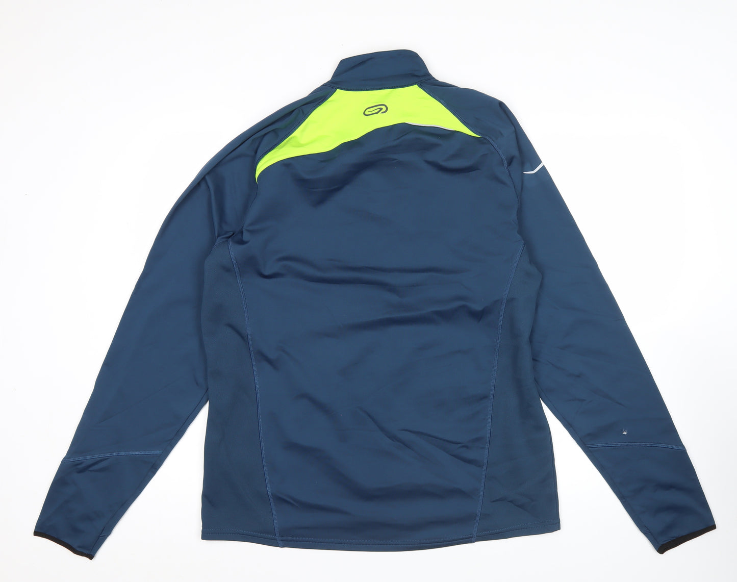 Kalenji Men’s Blue XL Athletic Quarter Zip Running Sweatshirt
