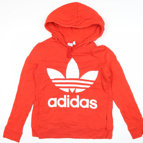 Adidas Men's Red Trefoil Pullover Hoodie XS Sportswear