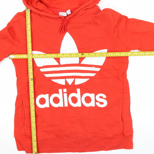 Adidas Men's Red Trefoil Pullover Hoodie XS Sportswear