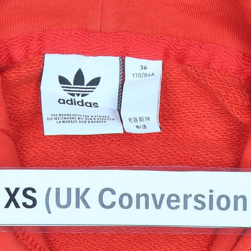 Adidas Men's Red Trefoil Pullover Hoodie XS Sportswear