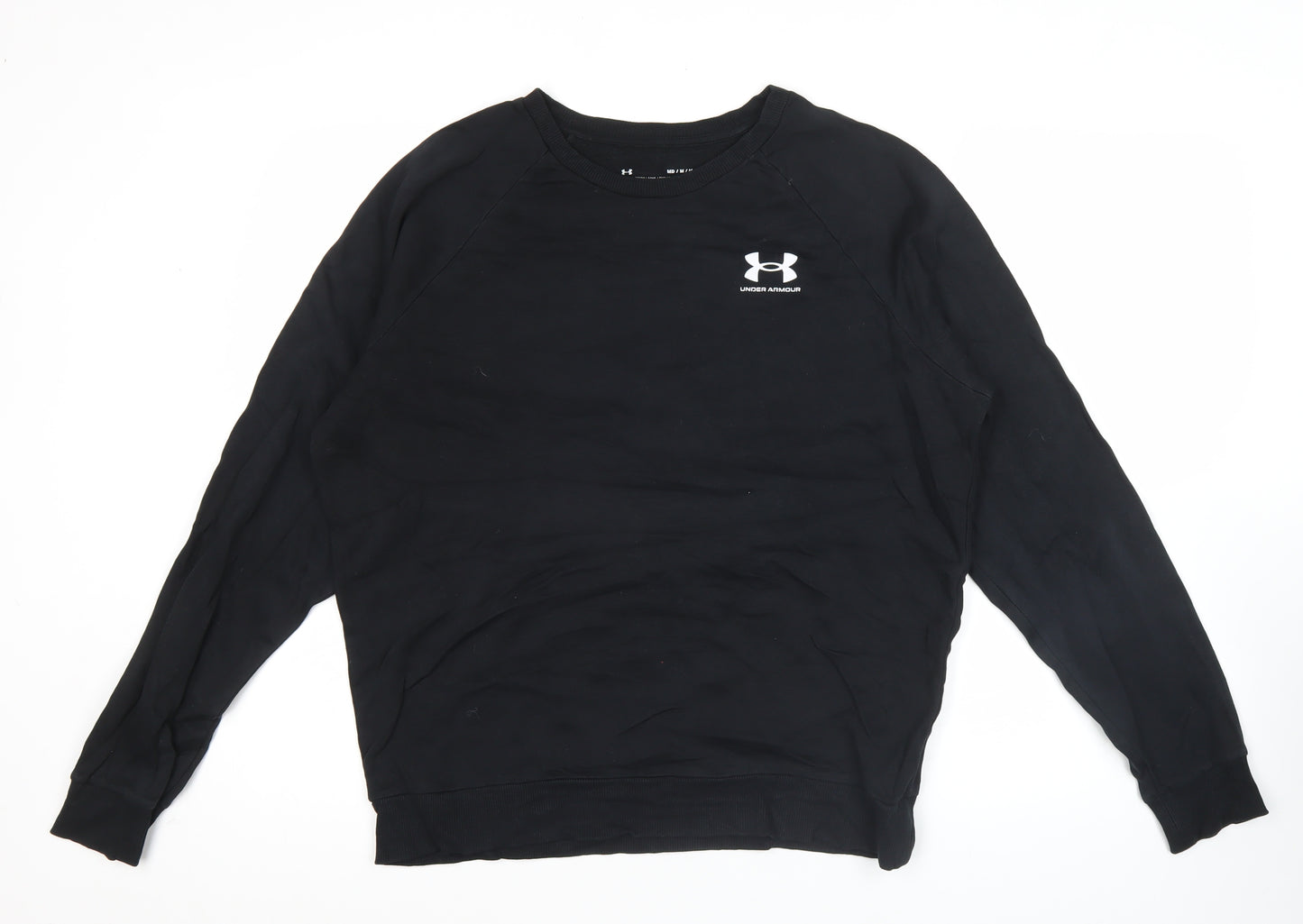 Under Armour Men’s Black Fleece Pullover Sweatshirt M Logo Sportswear
