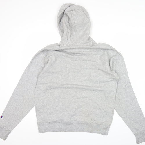 Champion Men's Grey M Pullover Hoodie Fleece Regular Fit