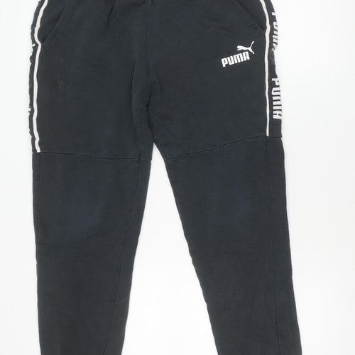Puma Women’s Black M Jogger Trousers Fleece Autumn Winter Sportswear