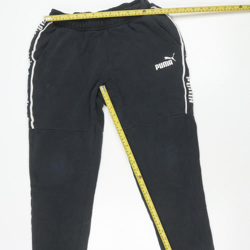 Puma Women’s Black M Jogger Trousers Fleece Autumn Winter Sportswear