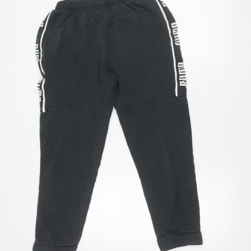 Puma Women’s Black M Jogger Trousers Fleece Autumn Winter Sportswear