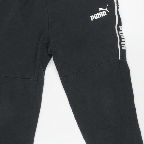 Puma Women’s Black M Jogger Trousers Fleece Autumn Winter Sportswear