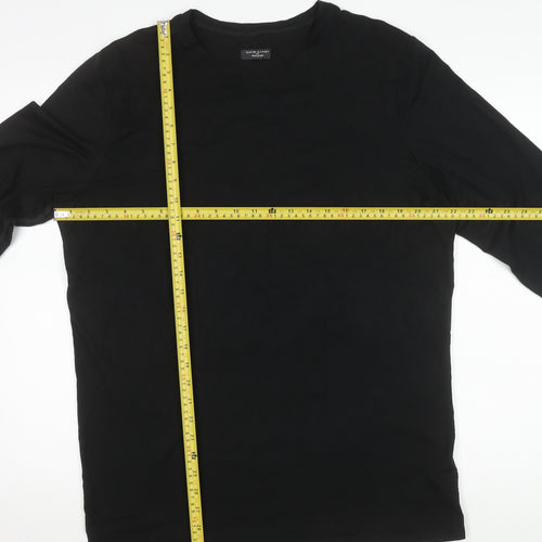 Marks and Spencer Men’s Black XL Long Sleeve Crew Neck T-Shirt