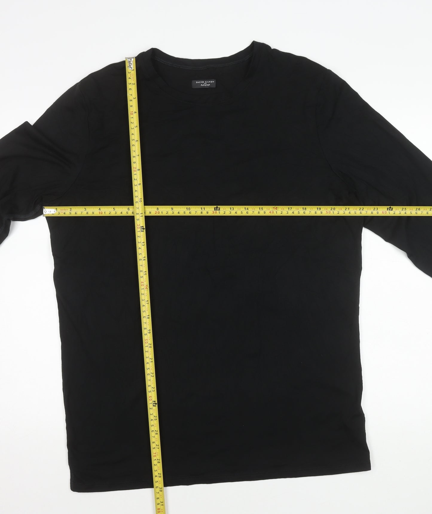 Marks and Spencer Men’s Black XL Long Sleeve Crew Neck T-Shirt