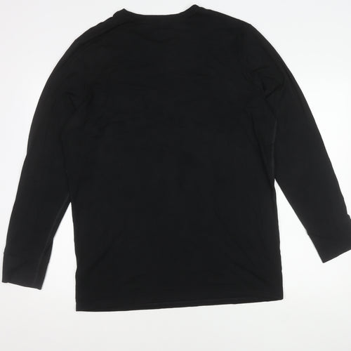 Marks and Spencer Men’s Black XL Long Sleeve Crew Neck T-Shirt