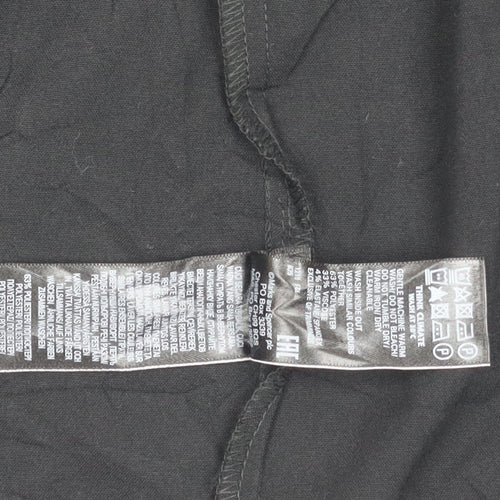 Marks & Spencer Women Black Size 6 Relaxed Fit Long Blazer