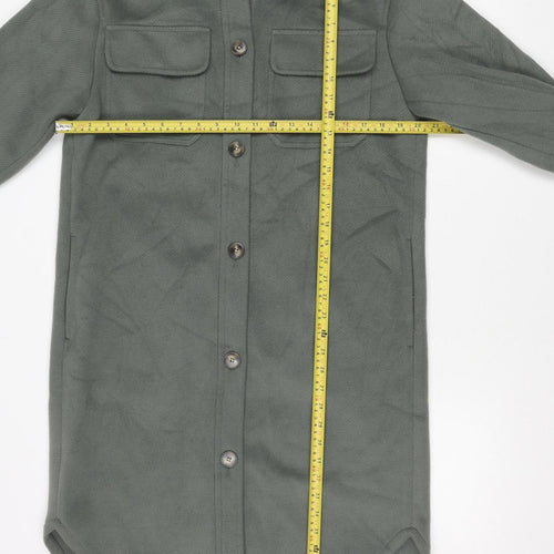 Marks and Spencer Women’s Green Long Jacket Size S Polyester Viscose
