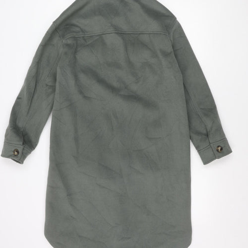 Marks and Spencer Women’s Green Long Jacket Size S Polyester Viscose