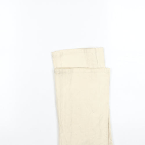 Marks and Spencer Women’s Beige Size 16 Straight Leg Cotton Trousers