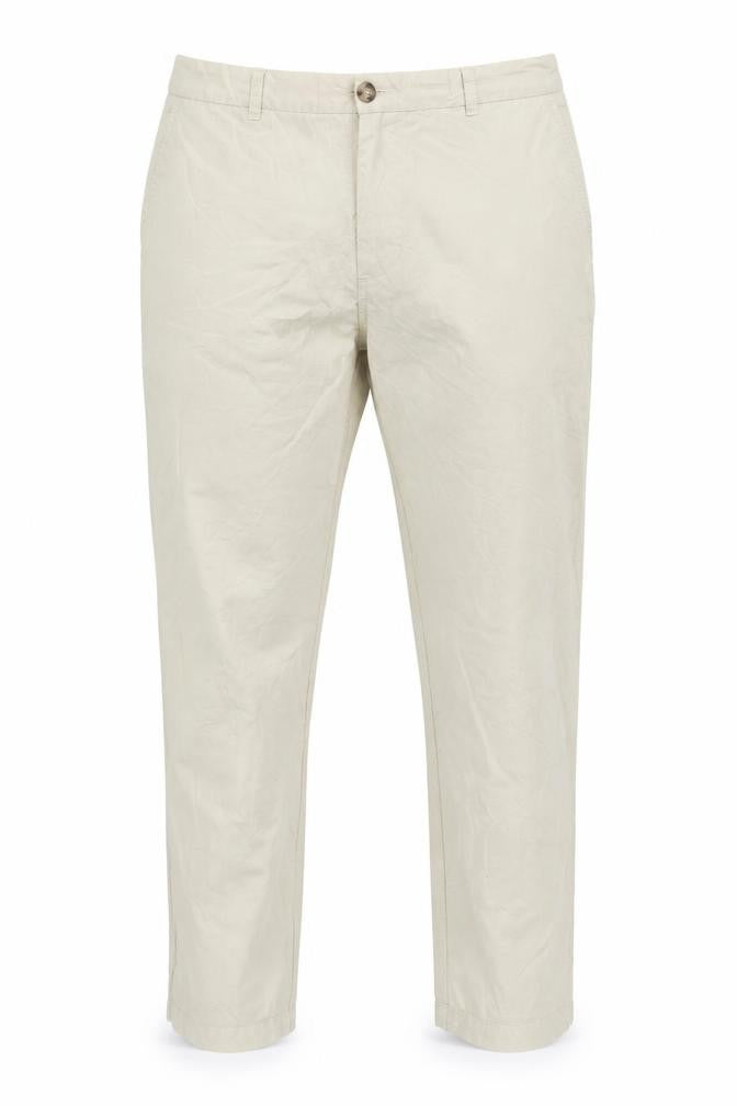 Marks and Spencer Men's Beige Chino Trousers Size 20 Regular Fit