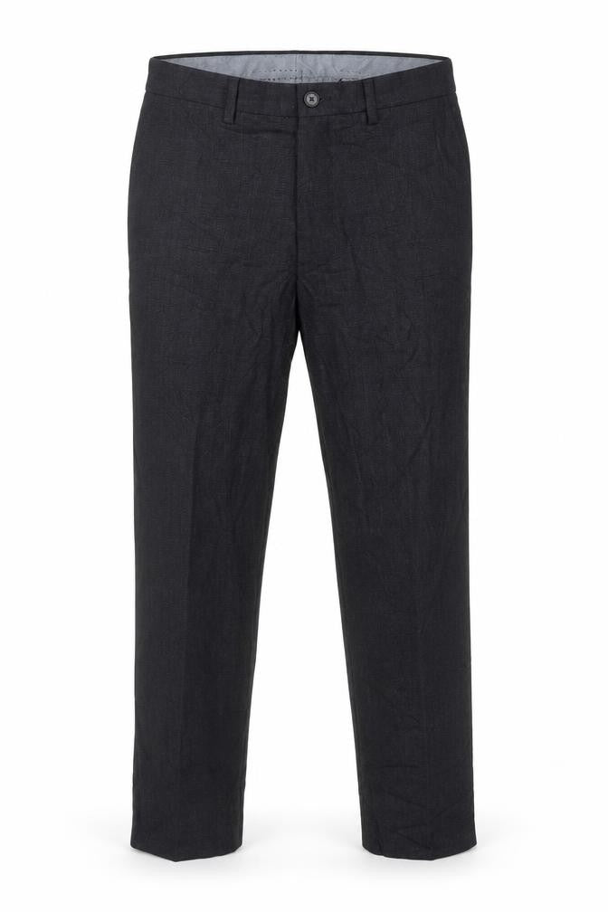 Marks and Spencer Men's Navy 30x29 Regular Fit Straight Leg Trousers