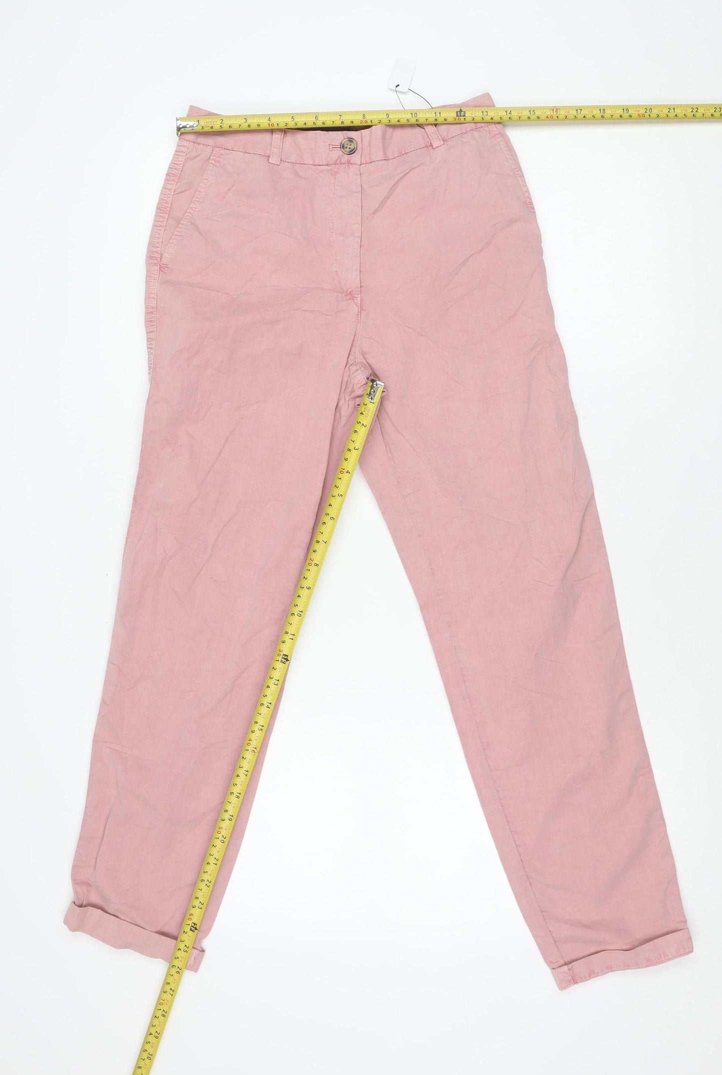 Marks and Spencer Women’s Pink Chino Trousers Size 6 Regular Cotton