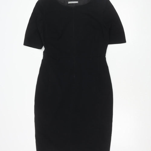 Marks and Spencer Women’s Black Sheath Dress Size 8 Knee Length Workwear