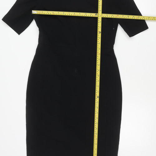 Marks and Spencer Women’s Black Sheath Dress Size 8 Knee Length Workwear